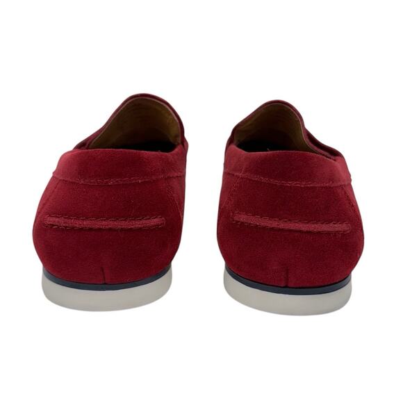 Alfani Sawyer Burgundy Suede Faux Leather Slip On Loafers Sz 10M Comfort Padded main image 8